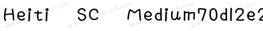 Heiti SC Medium70d12e2字体转换